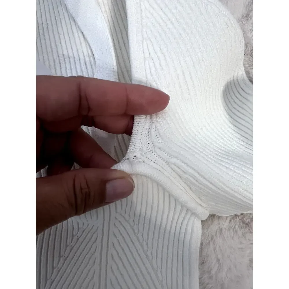 Chic Ronny Kobo Collection Ribbed Blouse Top Sweetheart